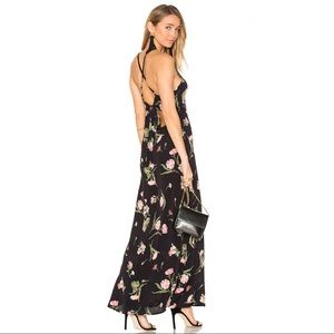Flynn Skye Adaline floral maxi dress with open back